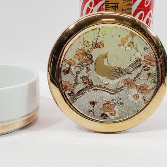 Chokin Art Japan Covered Dish 24 kt Gold - Picture 6 of 6